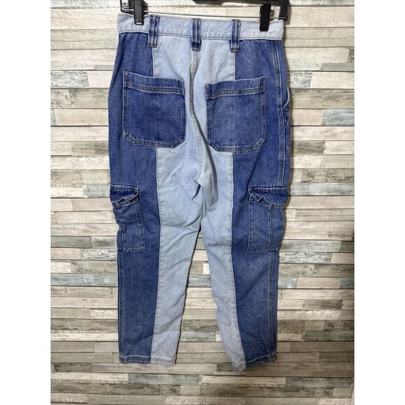 Women’s Pacsun Denim Jeans Patch Work Cargo Style Size 27 - Picture 15 of 16